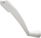 Casement Window Crank Handle Replacement with Folding Low Profile Design, Durable White Finish, Works On Casement and Awning Windows. Fits Milgard Windows and Some Other Window Brands.