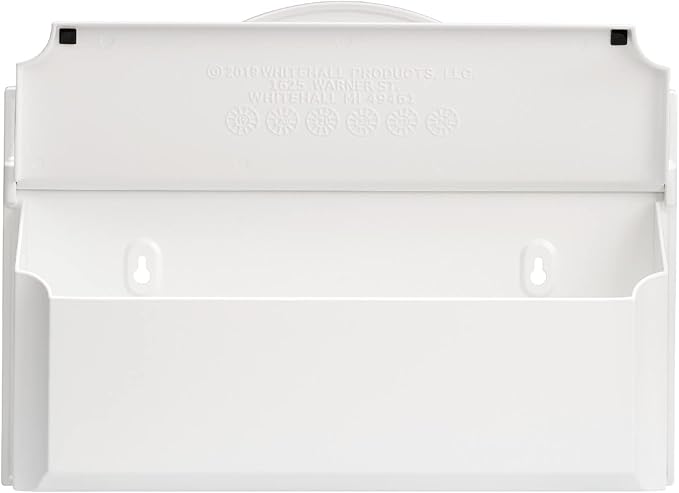 Whitehall Custom Wall Mount Mailbox Package - Mail Box with Monogram, Sand Cast Aluminum, Classic Design White Personalized in Black