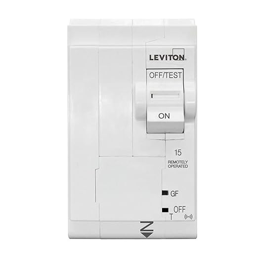 Leviton 2nd Gen Smart Circuit Breaker with Remote Control, GFCI, 2-Pole 15 Amp, 120/240-Volt and 120/208-Volt, 10kA Interrupt Rating, LB215-GST