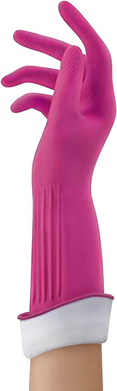 PLAYTEX HandSaver Rubber Gloves, Premium Protection for Kitchen and Household Cleaning (Medium, 6 Pack)