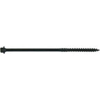 Jake Sales #14 X 6 Heavy Duty Black Timber/Log/Landscaping Wood Screws - Exterior Coated Heavy Duty Screws - 5 Pounds ~94 Screws