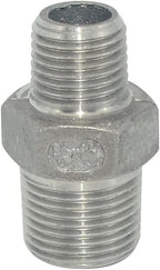3/8" x 1/4" Male Threaded Reducing Nipple Fitting/Adapter,Stainless Steel SS304 NPT Pipe Hex Reducer