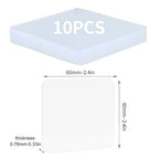 10PCS Premium Double Sided Mounting Squares Clear Tape,Heavy Duty Adhesive Pads for Pictures,Poster Hanging Strips - Strong Sticky Tack,Waterproof Adhesive for Shower,Wall Patch,Sticky Pads