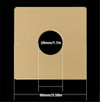 Wall Split Flange Plumbing Cover Plates Square Shower Arm Escutcheon Plate Pipe Flange Cover for Fixed Shower Head Faucet Standard Pipes (28mm/1.1in)