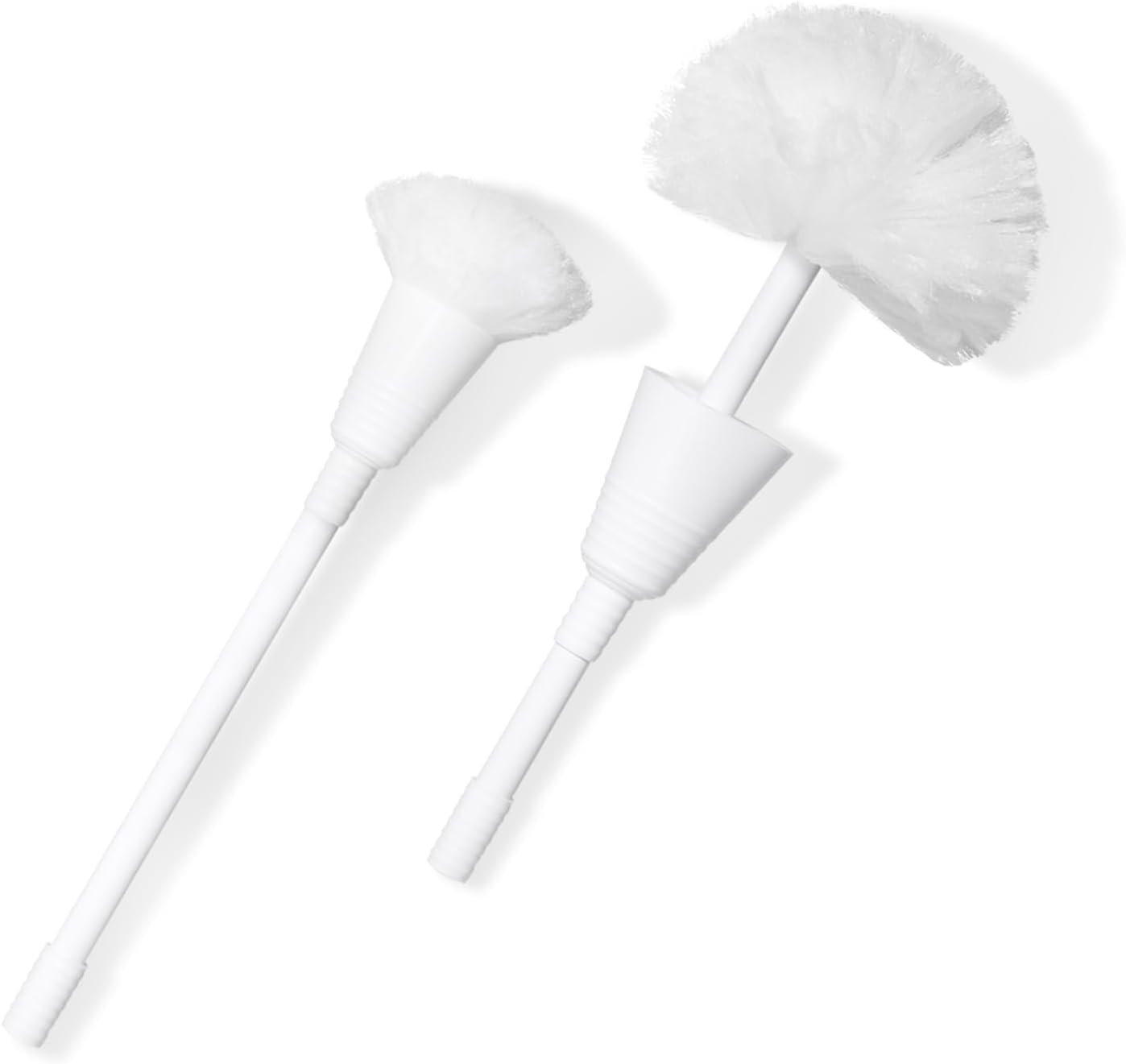 Don Aslett Johnny Mop | Set of 2 Toilet Brushes | 14" Handle to Easily Clean Toilet or Shower | Scratch Free Bowl Swab | Safe to Use with Your Favorite Toilet Bowl Cleaner