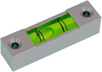 Aluminum alloy small bar level, bubble, square horizontal bubble, water level ruler, installation hole adjustable head (58 * 15 * 15mm)