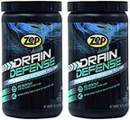 Zep Drain Defense Enzymatic Cleaner Powder - 18 oz (Case of 2) ZDC16 - Safe for Pipes and Septic Systems