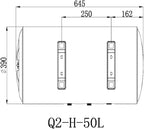 Electric Hot 50L Water Heater Storage,RV TR Endless Trailer Indoor Waterproof Shower Water Heater Compact Point-of-Use,Bathroom Shower (50L) plug in 120v