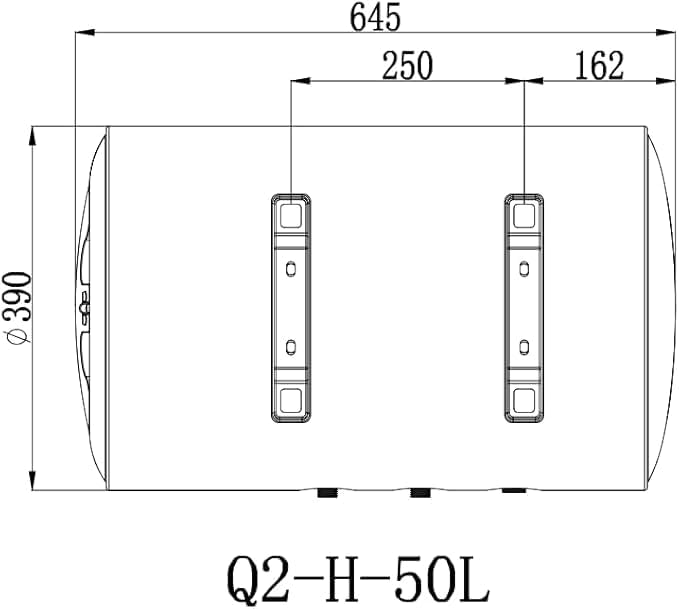 Electric Hot 50L Water Heater Storage,RV TR Endless Trailer Indoor Waterproof Shower Water Heater Compact Point-of-Use,Bathroom Shower (50L) plug in 120v