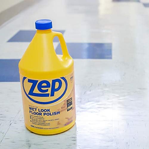 Zep Wet-Look Floor Polish - 1 Gallon ZUWLFF128 - Long Lasting Shine