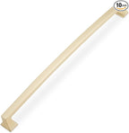 COTYKILEY 10 Pack 12.6 Inch(320mm) Brushed Brass Cabinet Handles Gold Kitchen Cabinet Pulls Cabinet Door Handles Kitchen Cabinet Hardware Cupboard Drawer Pulls Dresser Handles