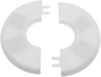 2 Pack Wall Split Flange ABS Round Escutcheon Plate for 1-1/3"/ 33mm Diameter Pipe Faucet Decoration Accessories (White)