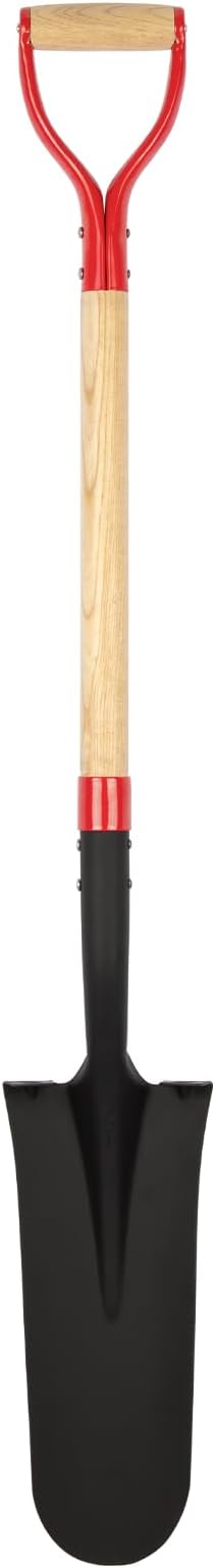 Nohovu Spade Shovel for Digging, Heavy Duty Shovel with D-Handle, Trench Shovel for Gardening, 45 Inches