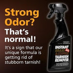 Flitz Instant Brass and Copper Tarnish Remover - 16oz Bottle of USA-Made Organic Rust Remover Spray (No-Rub) - Removes Stains & Oxidation from Glass & Aluminum - Brass Cleaners That Work (3 Pack)