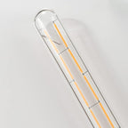 T10 Led Long Bulbs,8W Dimmable Tubular Bulb,75 Watt Equivalent,E26 Edison Style Vintage LED Filament Light Bulb,3000K Soft White,8.9in(225mm),4-Pack.