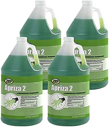 Zep Apriza 2 Multi-Purpose Cleaner - 1 Gallon (Case of 4) 125124 - Oxidizing, Degreaser, Deodorizer, and Sanitizer