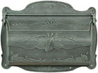 Special Lite Floral Horizontal Wall Mount Mailbox - Verde Green Aluminum Mailbox for Wall Mount - SHF-1001-VG