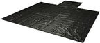 Mytee Products 24' x 27' Flatbed Truck 18 Oz/14 Oz Combination Lumber Tarp with 8 FT Drop - Black Heavy Duty Vinyl Waterproof Tarp for Trailers to Protect Cargo from Wind, Rain, Snow and Sun