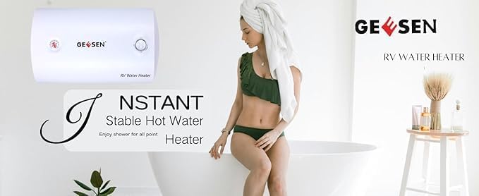 Electric Hot 50L Water Heater Storage,RV TR Endless Trailer Indoor Waterproof Shower Water Heater Compact Point-of-Use,Bathroom Shower (50L) plug in 120v