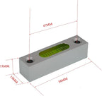 Metal high precision level instrument small strip type leveling square horizontal bubble glass bubble (58X15mm) (k1558264)