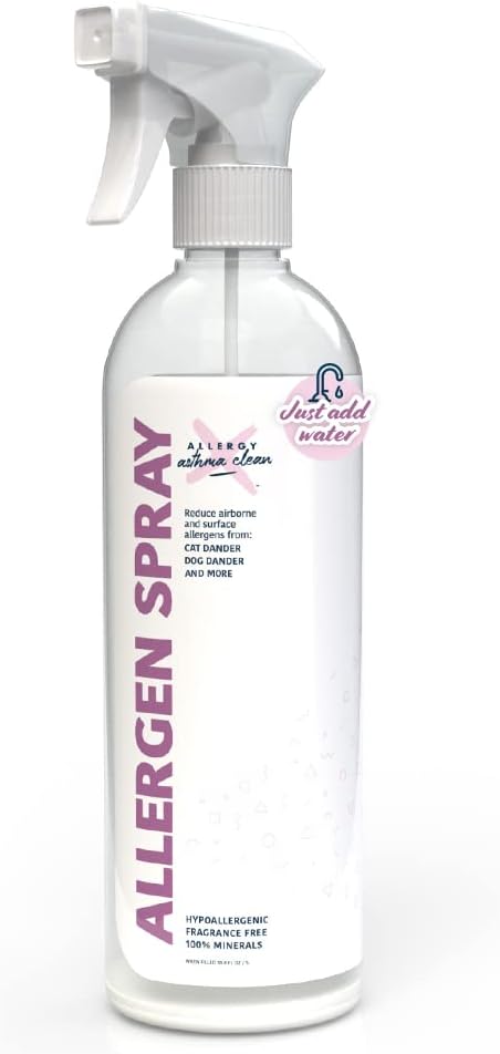 Allergen Spray, Pets, Dust Allergies & More, Air & Surface, Just Add Water, Bottle, Over 33oz