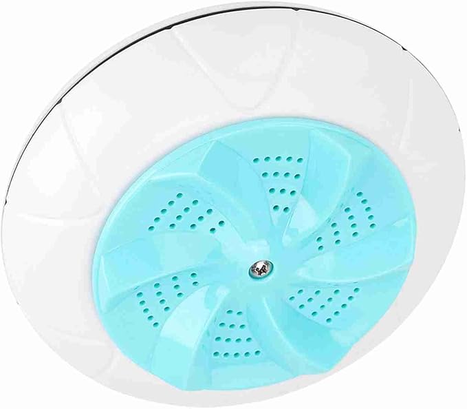 Mini Portable Household Washing Machine Ultrasound Turbo Washer Laundry for Travel (Green)