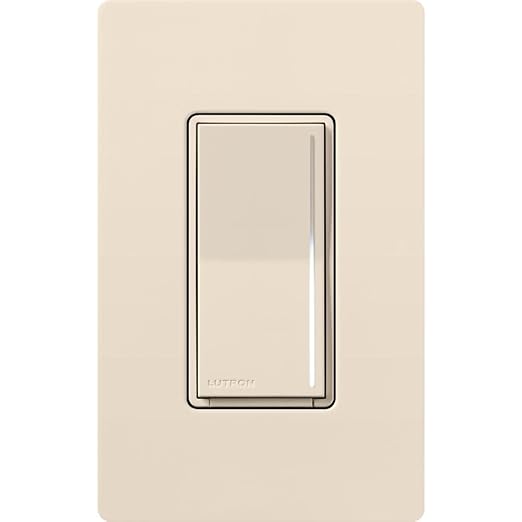 Lutron Sunnata Touch Dimmer Switch, LED+ Advanced Technology for LED and Incandescent, 3 Way/Multi Location, STCL-153M-LA, Light Almond