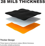 Heavy Latex Chemical Resistant Gloves - Reusable Long Rubber Dishwashing Gloves with Forearm Protection for Men - Waterproof, Industrial Safety Gear, Acid & Alkali Resistant, Oil-Proof，22“XL,1 Pair