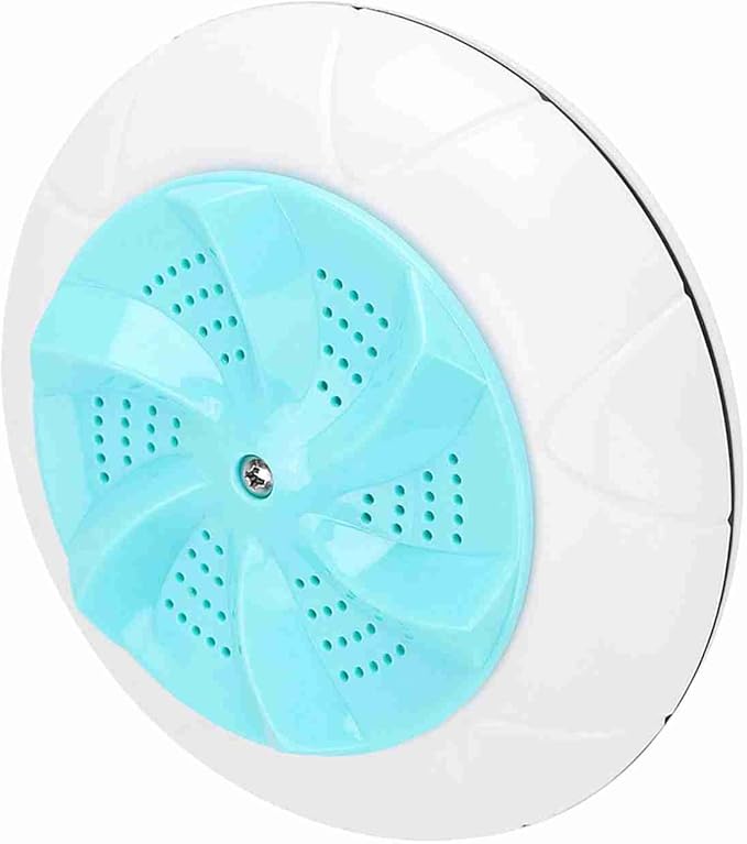 Mini Portable Household Washing Machine Ultrasound Turbo Washer Laundry for Travel (Green)