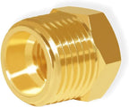 Hooshing 2PCS Brass Reducer Hex Bushing 3/4" NPT Male to 1/4" NPT Female Reducing Pipe Adapter Fittings