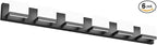Tipace LED Modern Matte Black Bathroom Vanity Lights Over Mirror 6 Lights Up and Down Black Bathroom Vanity Light Fixtures 6000K