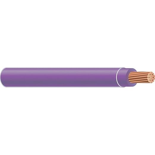 Wirenco 18 Gauge TFFN Stranded Copper Fixture Wire (Purple, 500Ft Reel)