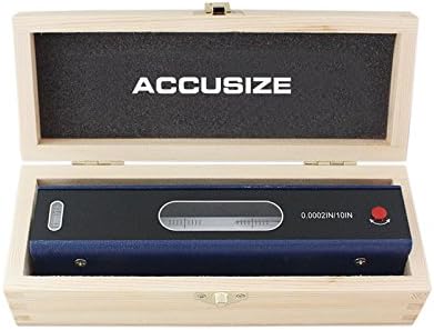 Accusize Industrial Tools 8'' Master Precision Level in Fitted Box, Accuracy: 0.0002''/10'', S908-C685