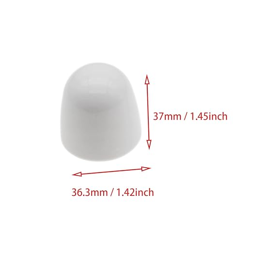 4pcs Toilet Bolt Caps Universal Round Toilet Seat Floor Bolts Caps Covers with Washers (White)