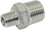 1/2" x 1/4" Male Threaded Reducing Nipple Fitting/Adapter,Stainless Steel SS304 NPT Pipe Hex Reducer
