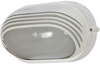 Nuvo Lighting 60/522 Bulkhead 1-Light Oval Hood 60W A19, Semi Gloss White