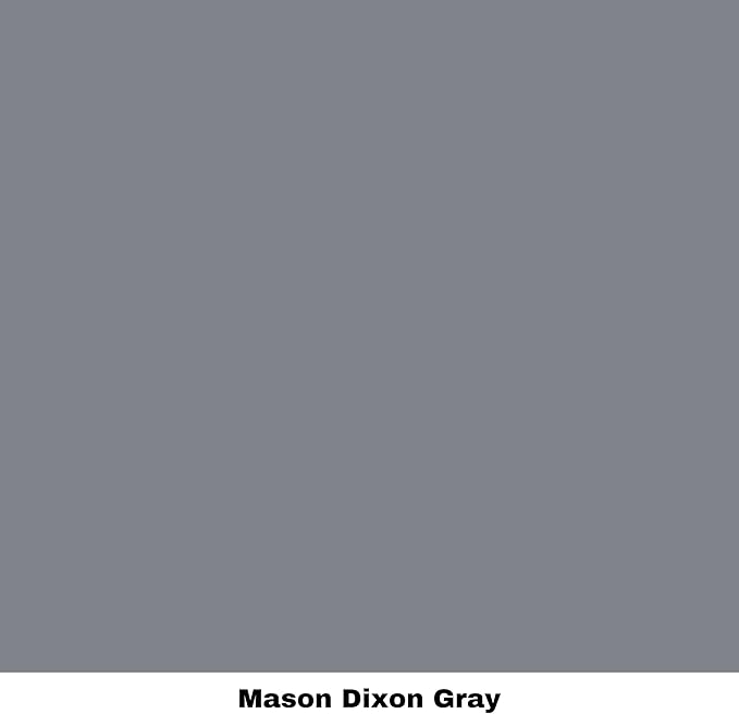Dixie Belle Paint Company Chalk Finish Furniture Paint - Mason Dixon Gray (8oz) - Matte Charcoal Gray Chic Chalk Mineral DIY Furniture Paint