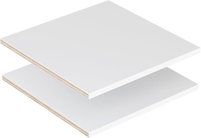 2 Pack Corner Closet Unit, Modular Closet System, Wood Closet System Organizer with Storage for Walk In Closets, Clothing Rack Wardrobe Closet for Hanging Clothes, Bedroom, White, 14"W