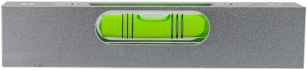 High precision aluminum alloy metal adjustable level bubble small square bar luminous magnetic length 120 hole pitch 100MM