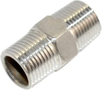 3/8" x 3/8" NPT Male Threaded Hex Nipple,Stainless Steel 304 Quick Coupler Pipe Fitting