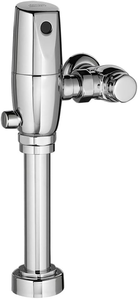 American Standard 6065761.002 Ultima Selectronic Touchless Toilet Flush Valve, Piston-Type, Battery, Dual Flush 1.6/1.1 GPF, Polished Chrome