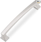 COTYKILEY 10 Pack 5 Inch(128mm) Brushed Satin Nickel Cabinet Handles Kitchen Cabinet Pulls Cabinet Door Handles Kitchen Cabinet Hardware
