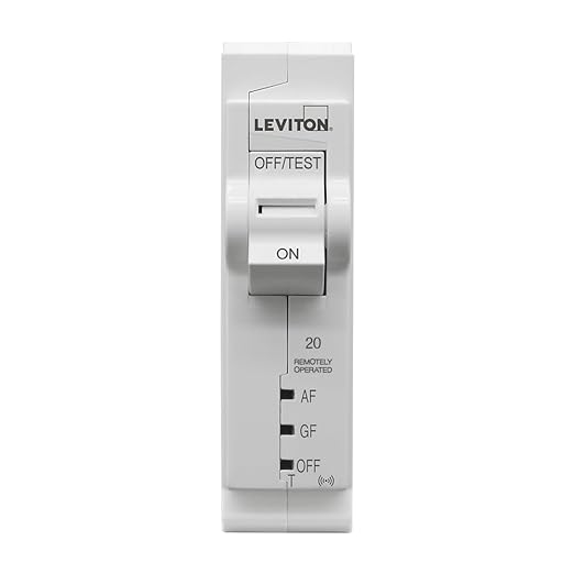 Leviton LB120-DST 2nd Gen Smart Circuit Breaker with Remote Control, Dual Function AFCI/GFCI, 1-Pole 20 Amp, 120-Volt, 10kA Interrupt Rating