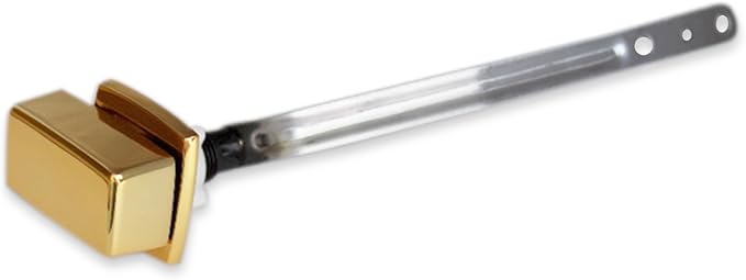 Toilet Flush Handle Replacement, Side Mount Toilet Tank Lever Compatible with Kohler 85114-CP Trip Lever Kit, Polished Golden