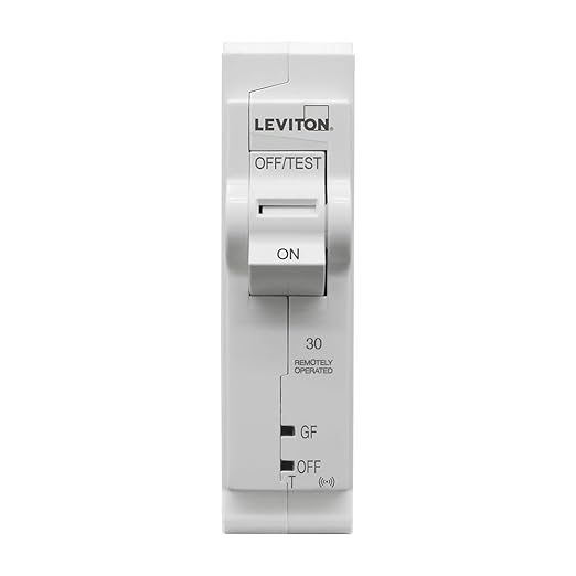 Leviton 2nd Gen Smart Circuit Breaker with Remote Control, GFPE, 1-Pole 30 Amp, 120-Volt, 10kA Interrupt Rating, LB130-EST