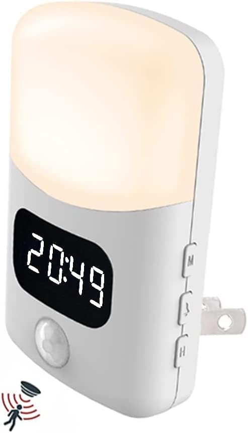 Led Bathroom Nightlight with Time,LED Motion Sensor Nightlight, Timer Baby Night Light