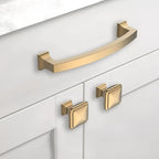 Asidrama 10 Pack 5 Inch(128mm) Hole Centers Champagne Bronze Kitchen Cabinet Handles,Gold Cabinet Pulls Kitchen Cabinet Hardware for Cupboard Drawer Pulls