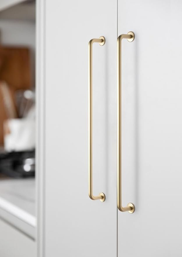 Goo-Ki 12.6"(320mm) c-c Champagne Bronze Cabinet Handle Drawer Pulls Zinc Alloy Kitchen Hardware - 6 Pack Modern Bar Pull Handles for Cupboard Wardrobe,9338UBR-320