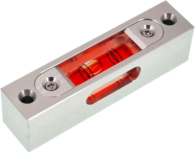 Bar type high-precision level, high-precision aluminum alloy metal adjustable level, bubble square bar type luminous magnetic multi specification ruler (66x15x17mm)