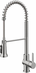 KRAUS Britt 2-in-1 Commercial Style Pull-Down Single Handle Water Filter Kitchen Faucet for Reverse Osmosis or Water Filtration System in Spot Free Stainless Steel, KFF-1691SFS